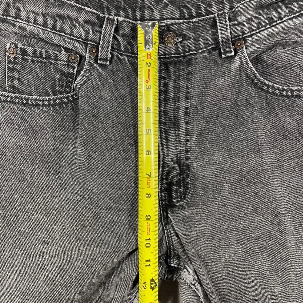 Levi's‎ 560 Jeans Mens 33(30)x32(30.5) Charcoal Grey Relaxed Fit Tapered Vintage